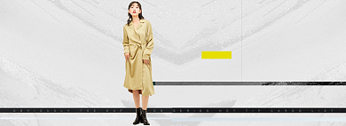 时尚简约新品女装春夏上新海报背景