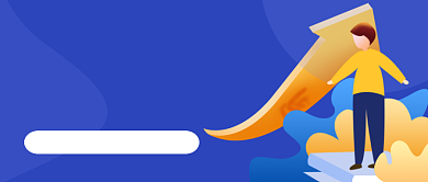 蓝色职场能力提升公众号首图背景