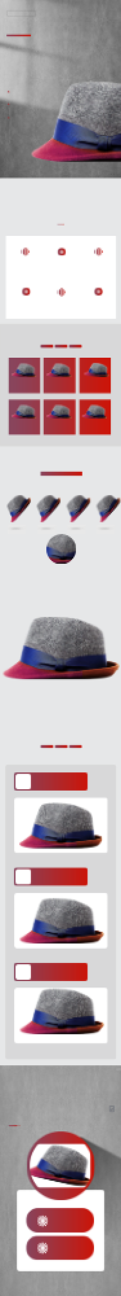 帽子百搭男装女装摆件时尚详情页背景