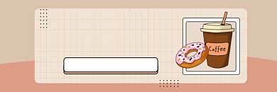 美味咖啡馆时尚简约热文链接背景