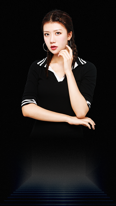 销冠社交名片简约手机海报背景