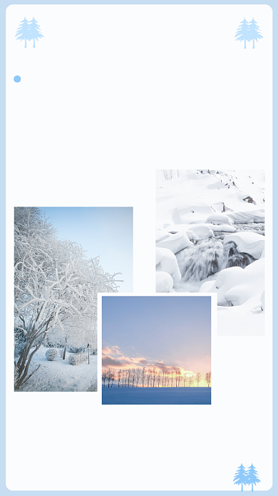 文艺清新银装素裹的冬天文章配图背景