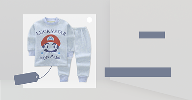 母婴冬装童装宝宝睡衣淘宝电商横版图背景