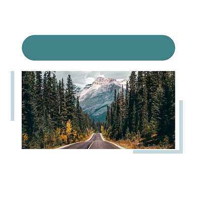 蓝色大气旅游摄影展览方形配图背景