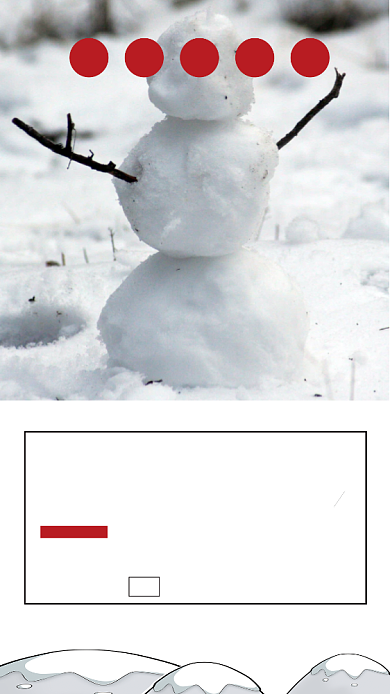 简约小寒雪人竖版配图背景