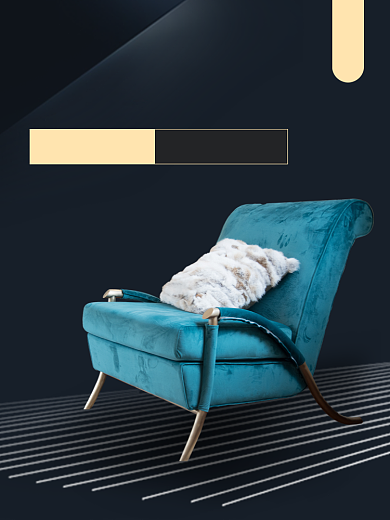 家居促销商务风沙发电商主图背景