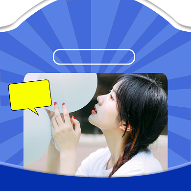 双十一优惠简约几何手机方图背景