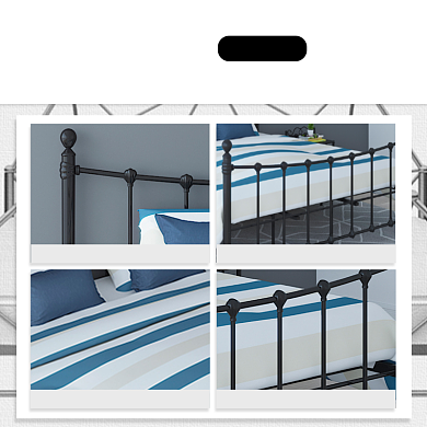 家居实木床细节展示描述简约主图背景