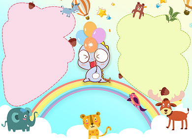 保护动物小报大象手抄报背景