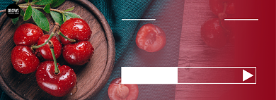 水果精品车厘子樱桃淘宝banner背景
