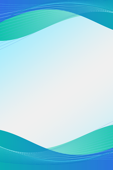 人事任命书蓝色抽象线条波浪背景信纸背景