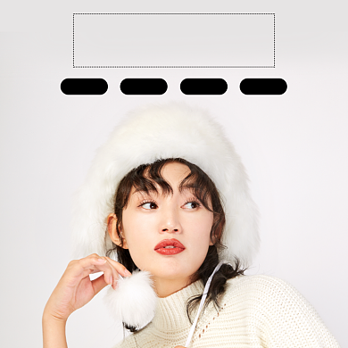 冬季帽子保暖日用品淘宝主图直通车模板背景