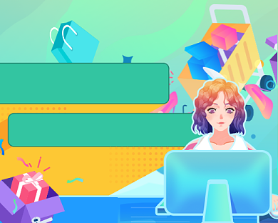 绿色扁平购物指南公众号首图背景