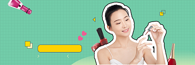 美甲美睫时尚指甲护理美团海报背景