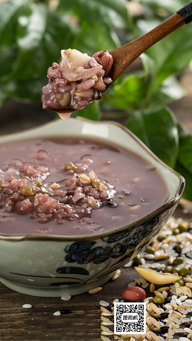 腊八粥节日手机海报背景