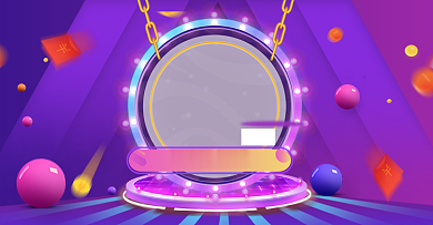 紫色双十一清仓促销活动化妆美容海报背景