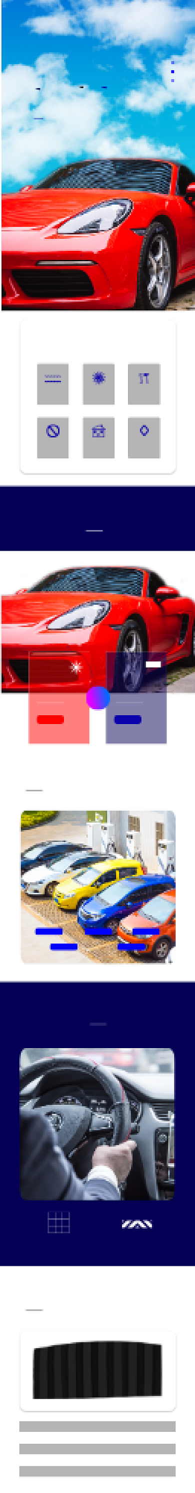 简约黑色汽车伸缩遮阳挡详情页背景