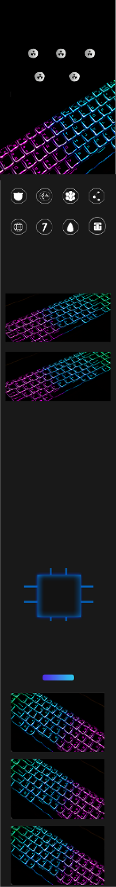 黑色简约风数码电脑键盘电商详情页背景