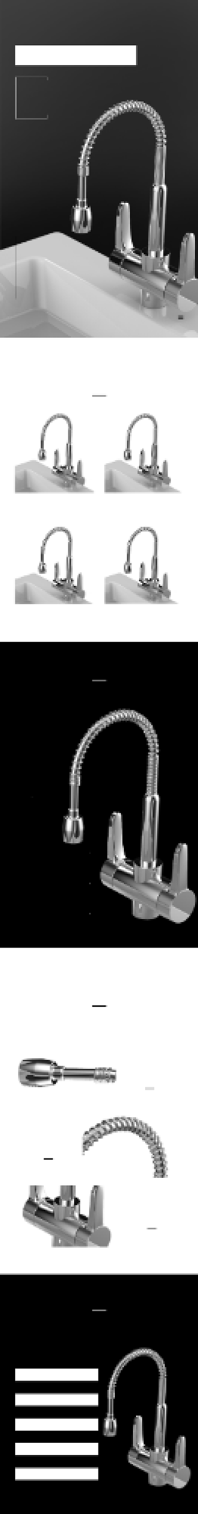 水龙头洗菜盆水龙头厨房用品详情页背景