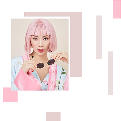 简约时尚服装搭配方形配图背景