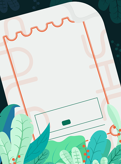 新品清新唯美插画秋季优惠促销海报背景