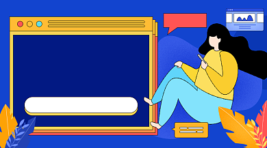 职场精进训练营插画广告banner背景