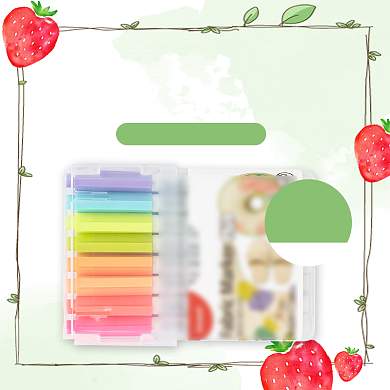 文艺小清新可爱儿童涂鸦笔彩笔铅笔主图背景