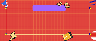 红色网格最新热剧CP公众号首图背景