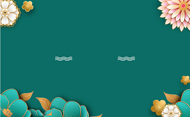 花店店铺商务剪纸风名片背景