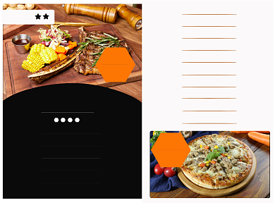 私房菜单印刷菜单背景