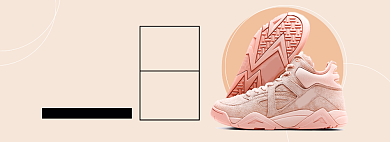 双十一粉色时尚女鞋运动鞋海报背景