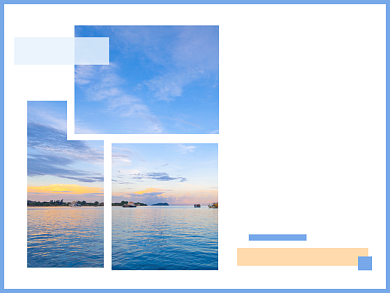 同一片天空下小清新不同颜色横版配图背景