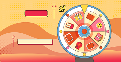 店铺活动积分抽奖大促淘宝电商横版图背景