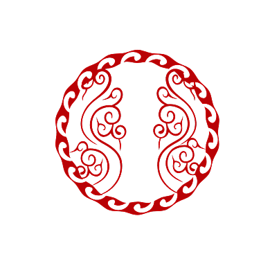 简约大气高端中式餐厅logo背景