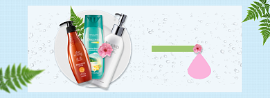 个人洗护洗发水春上新全屏海报模板背景