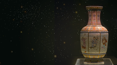 瓷器艺术展宣传介绍广告banner背景