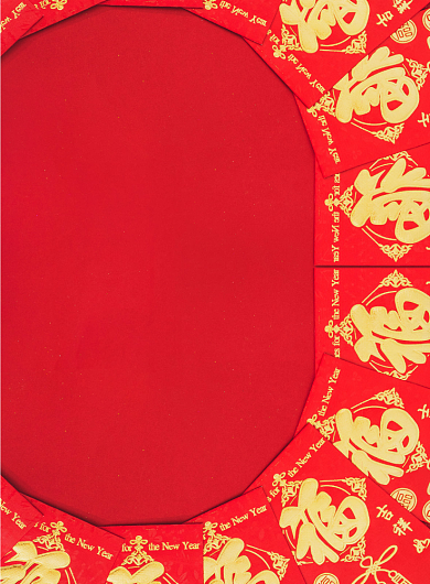 大年初一拜大年红包印刷海报背景