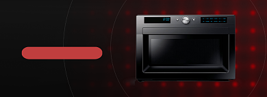 家用智能微波炉电商全屏海报背景