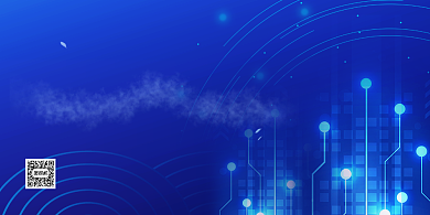 年会蓝色大气企业年度盛典展板背景