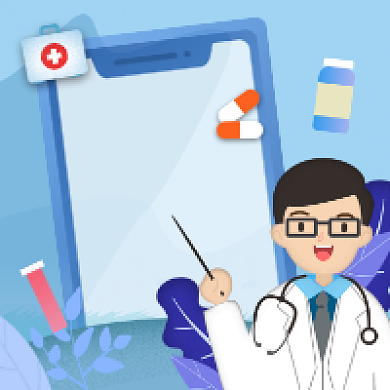 用药黑名单简约插画公众号次图背景