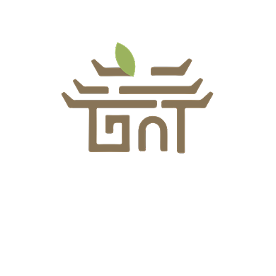 古典民宿餐饮客栈LOGO背景