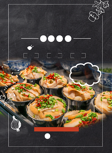 陕西美食舌尖上的中国小吃促销印刷海报背景