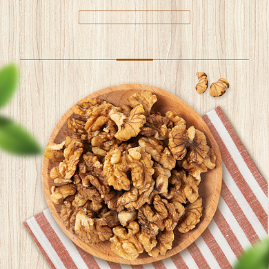 坚果核桃仁主图直通车背景