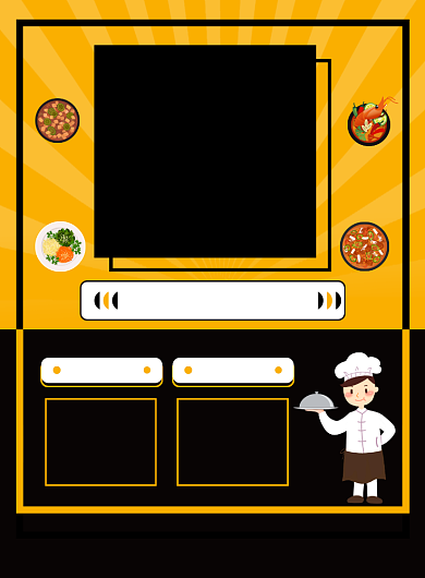 酒店招聘厨师宣传印刷海报背景