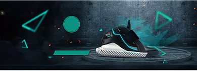 黑五嗨购节运动休闲男鞋活动促销海报背景