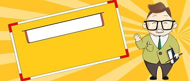 毕业班英语冲刺手绘卡通公众号首图背景