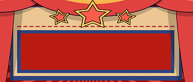 扁平春晚节目单公众号首图背景