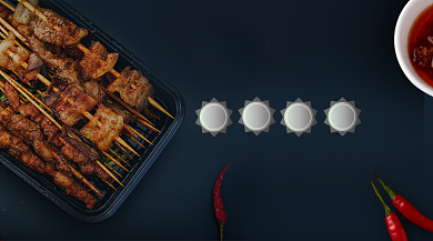 新年就要大口吃肉背景