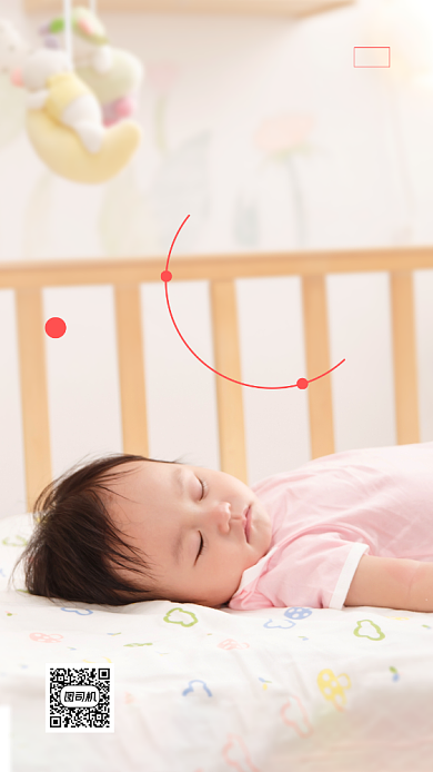 母婴用品婴儿宝宝人像摄影手机海报背景