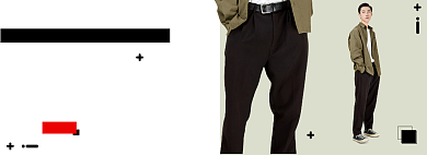 时尚休闲男裤促销海报背景